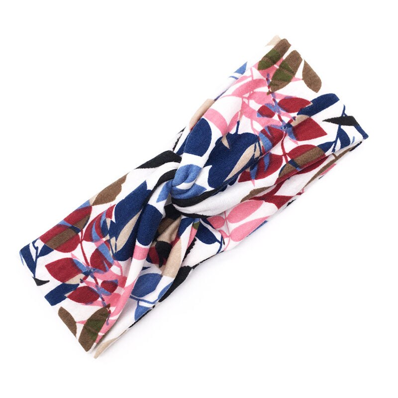 Frau Gedruckt Kreuz Stirnband Mädchen Sommer machen-hoch Haarband Elastische Bandanas Bandanas Sport Turban Haar Bands Haar Zubehör