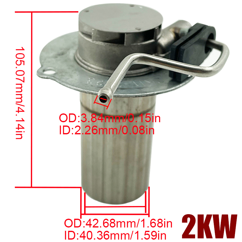 2KW/5KW Air Diesel Standkachel Brander Insert Fakkels Verbrandingskamer Verbrander & Pakking Voor Auto Vrachtwagen VAN Camper RV