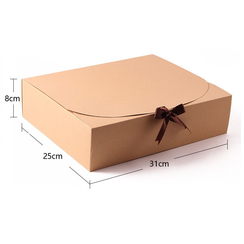 10pcs Kraft Paper Baking Cookies Box Packaging Packaging Box Birthday Weeding Custom Print Event Party Supplies Packaging