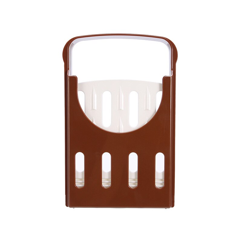 Cortador de pan para tostadas, herramienta de corte de plástico plegable, guía de corte, práctico, accesorios de cocina