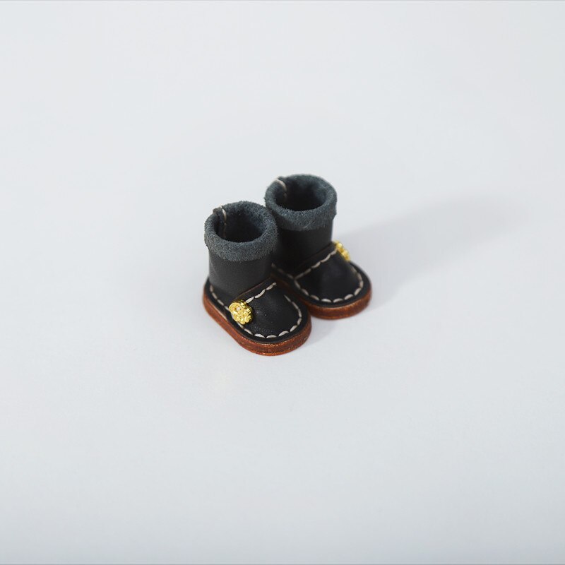 1/12bjd Bjd Poupée Chaussures Haut de gamme À La Main En Cuir De Vachette bottes Chaussures Pour Obitsu 11 OB11 Taille CGC Poupée 11cm Body9: B (3)