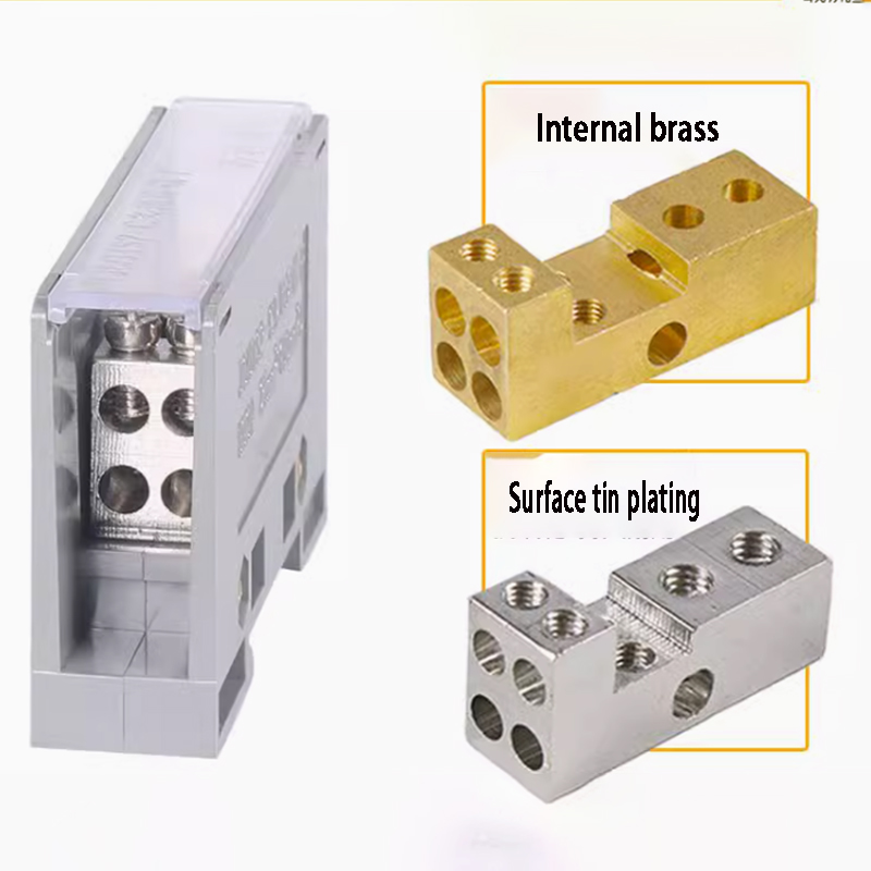 Fj6/ jts 2- skinne koblingsboks med flerbruksledning ,1 in parallell koblingsblokk for flere utganger til luftbryterboks