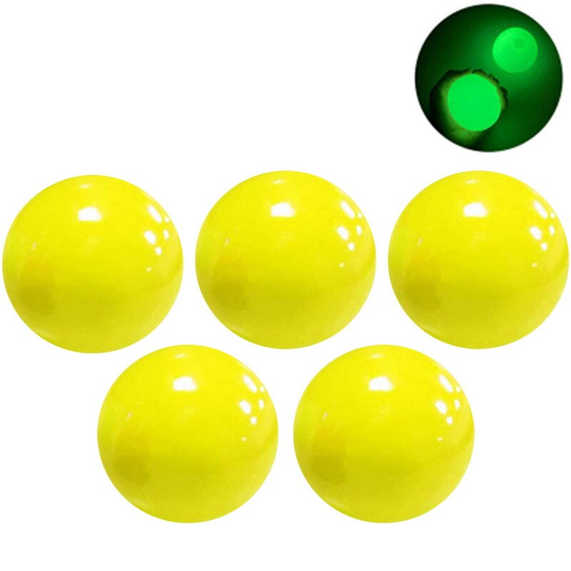 6cm Luminous Stick Wall Ball Decompression Ball Sticky Squash Ball Suction Decompression Toy Sticky Target Catch Throw Ball: 5PCS Yellow Luminous