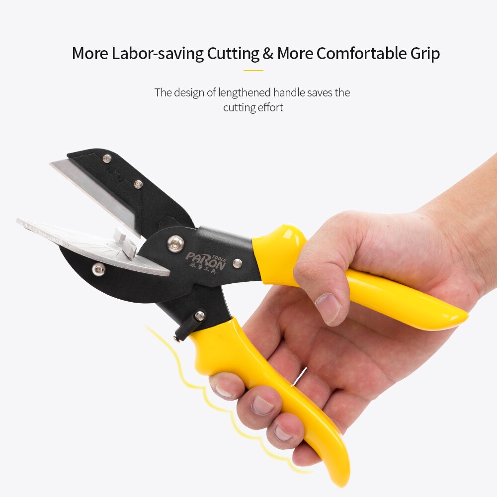 PARON Universal Angle Wire Duct Scissors PVC Trunking Tube Edge Clip 45 Degree to 135 Degree Adjustable Angle Multi Angle Mitre