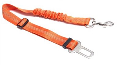 Justerbart køretøj kæledyr hund bil sikkerhedssele kæledyr sikkerhed sele tilbageholdenhed bånd snor klip sikkerhed forsyninger tilbehør 8 farver: Orange