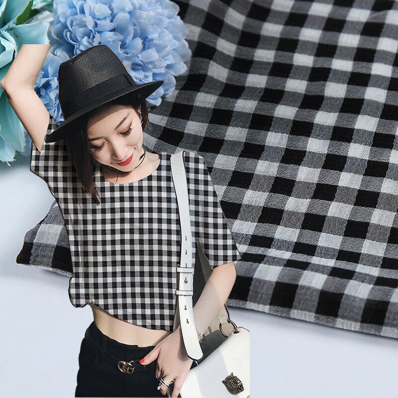 150cmX200cm Grau Und Rosa Chiffon Plaid Stoff Für Kleid Hemd Stoff