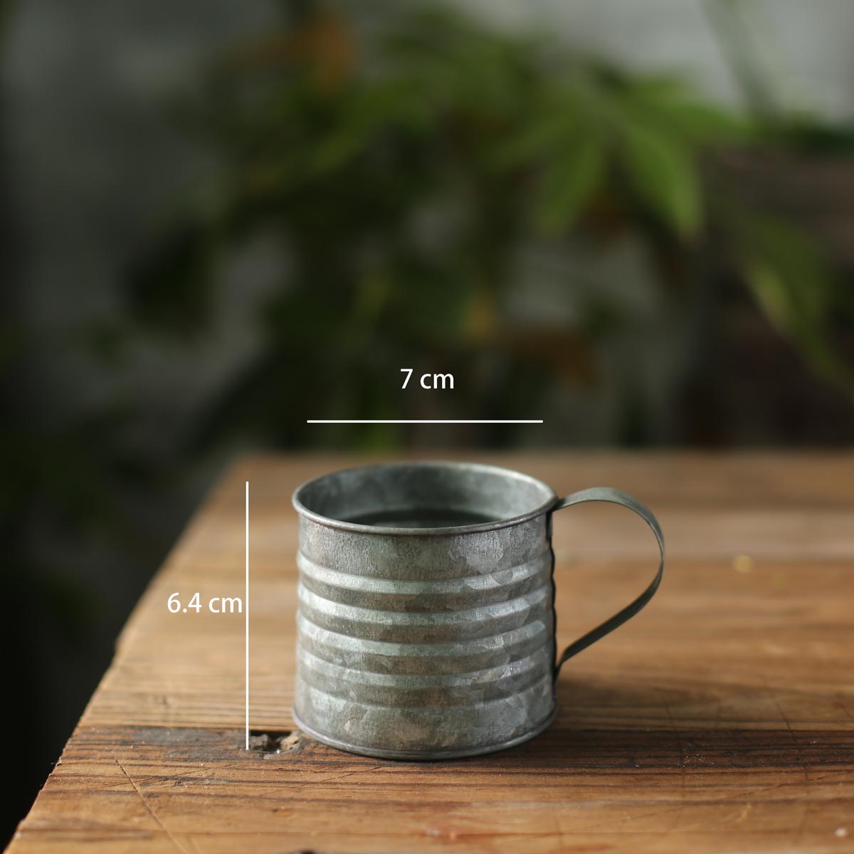 Métal fer tasse fer forgé Vase Pot petit Pot de lait rétro Style industriel rustique nature morte nourriture photographie accessoires: Cup