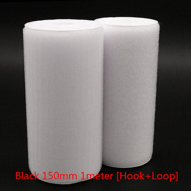 1M Strong Velcros Adhesive Hook Loop Fastener Tape Strip Nylon Sticker Velcro for Sewing DIY No Glue 16/20/25/30/38/50/100/150mm: white-150mm-1meter