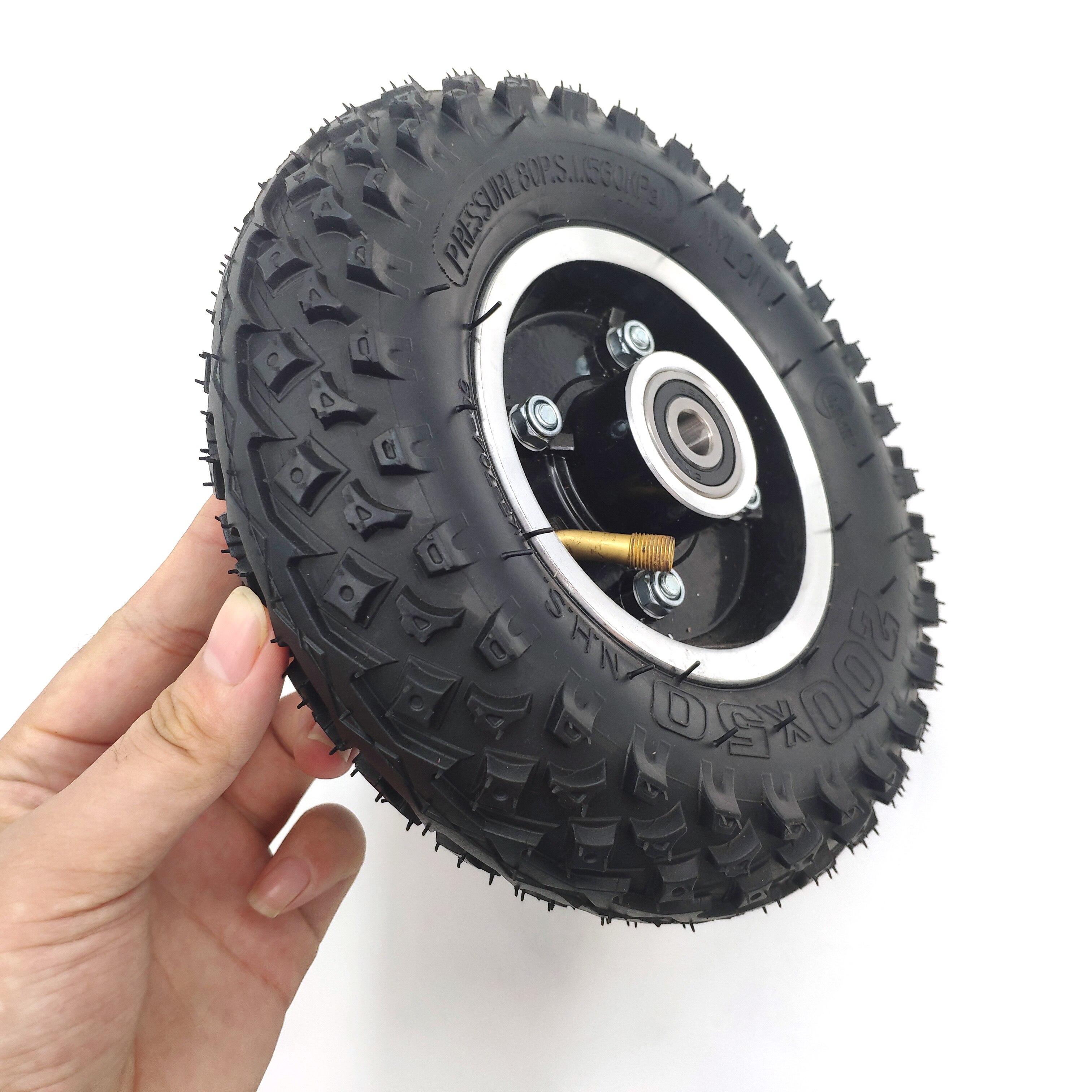 good 200x50 Tire Wheel off-road Tyre with hub 200x50 (8"x2") for Razor Electric Scooter