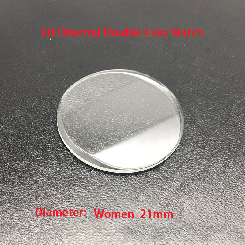 Mineral glas Uhren linsen polyed rischen Winkel modifizieren des Glas 3a geripptes Glas passen orientalische Doppel löwen uhr Reparatur teil Aftermark: Braun