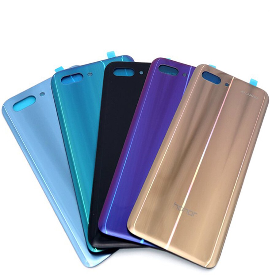 Back Glass Cover For Huawei Honor 10 Battery Cover Back Door Housing Glass Panel Case With Camera Lens Honor 10 Replacement