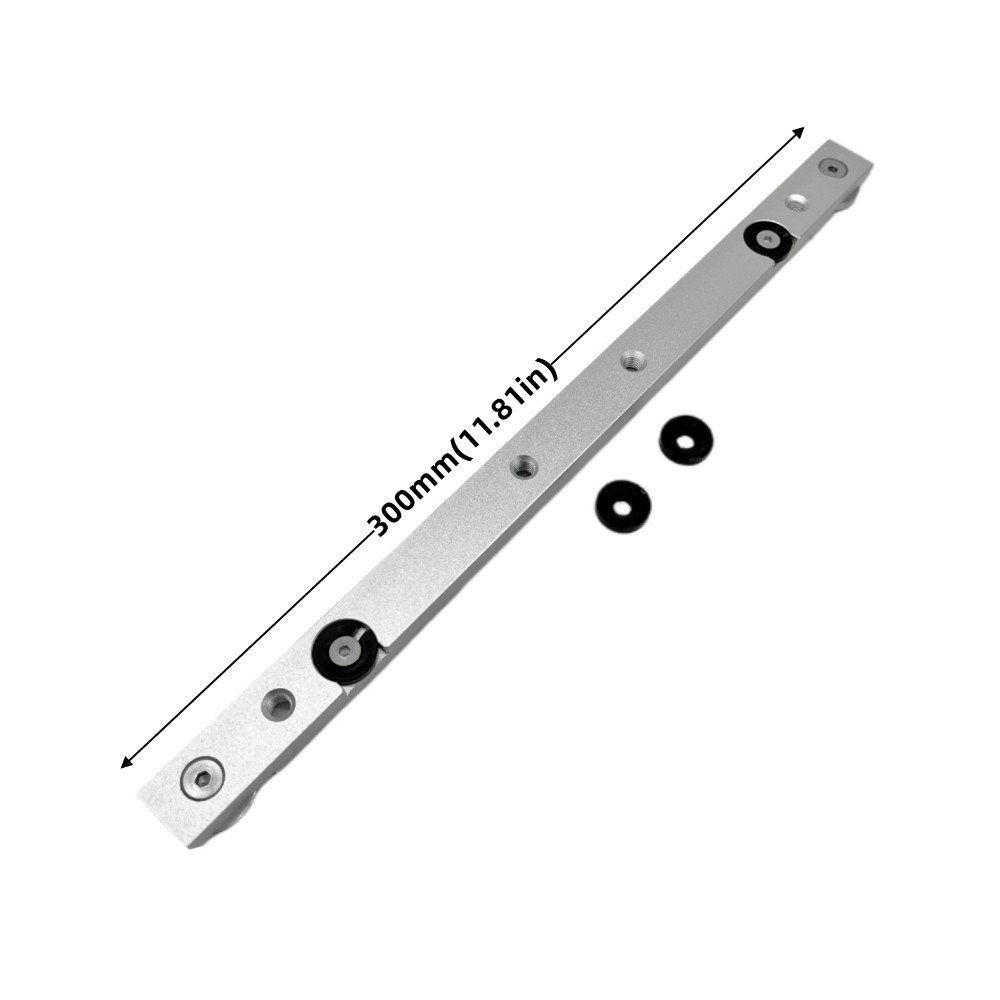 T Track Verstekstang Slider, Aluminium Verstekstang, Jig en Armatuur Bar Slider Tafelzaag Gauge Rod, T Slot Verstekmeter Slider: WHITE