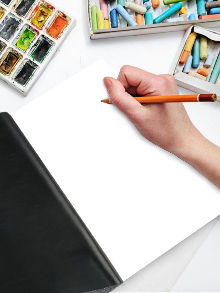 100 Sheets Paper A4 Size Thin Painting Accessories Legible Tracing Reusable Copy Clear Graphite Carbon Paper