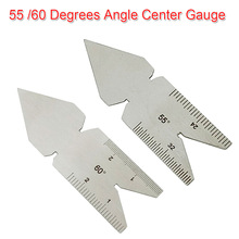 55/60 Center Gauge Hoek Graden Template Inch Metrische Schroef Spoed Gauge Meten Draaibank Gereedschap