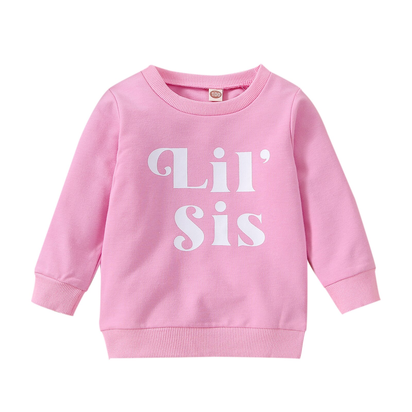 Ropa de manga larga para bebés y niños, sudaderas con letras bonitas, Tops infantiles, 4 colores, Otoño e Invierno