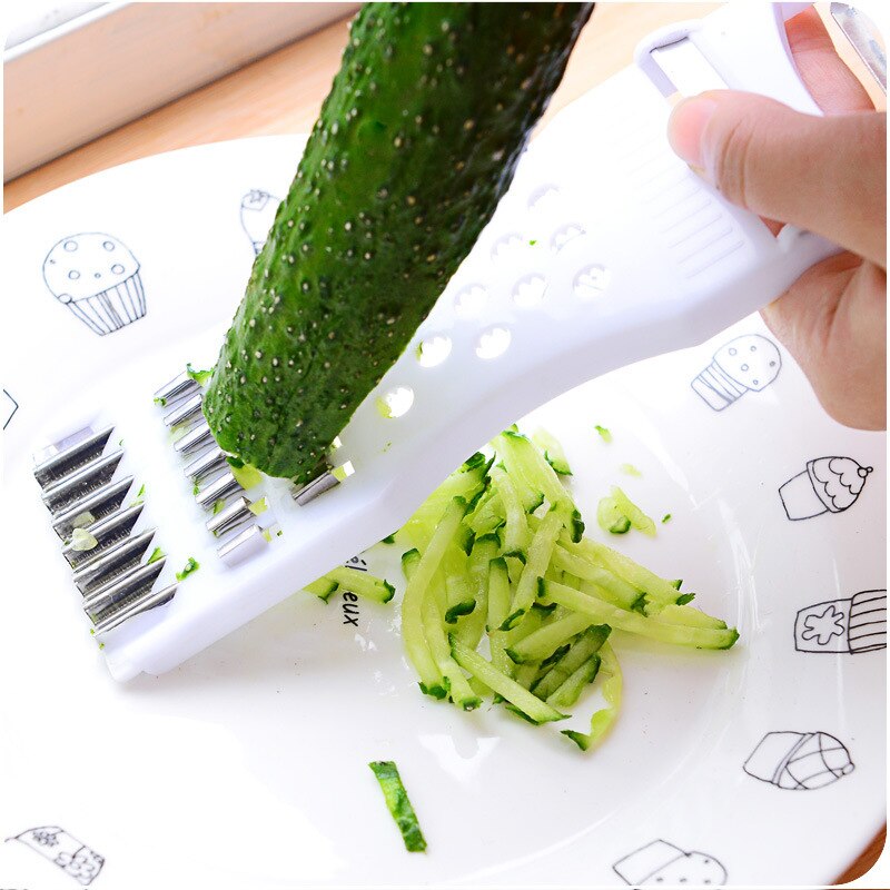 2pcs Multi-Function Kitchen Household Shredder Potato Shredded Turnip Strip Cucumber Slicer Slicer Dish Cleaner vegetable cutter