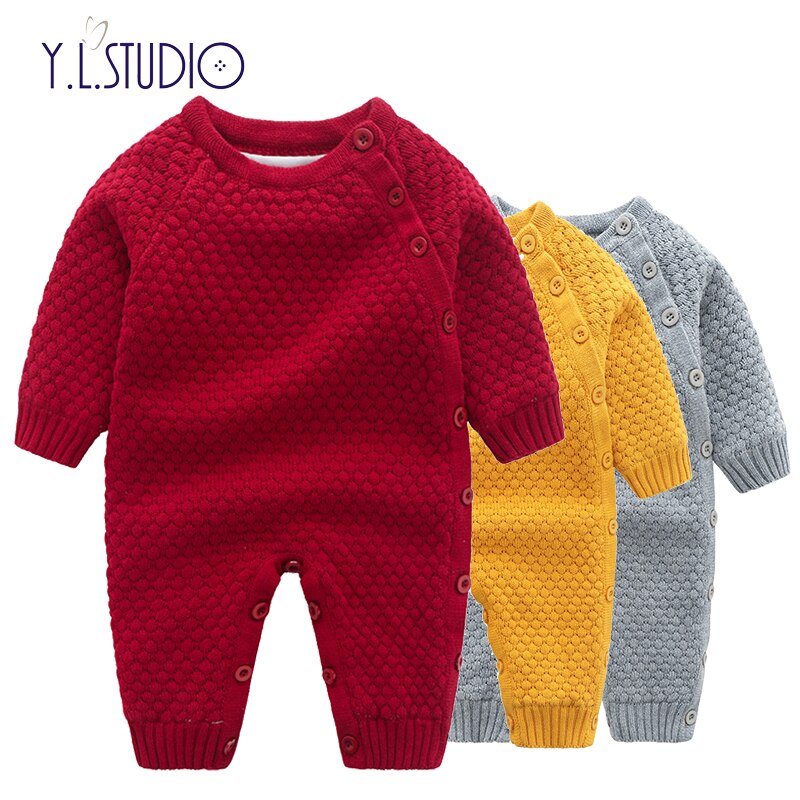 Winter Baby Junge Wolle Overall für Mädchen Kleidung Stich Lange Hülsenspielanzug Verdicken Warme Onesies Wenig Baby Overall für freundlicher