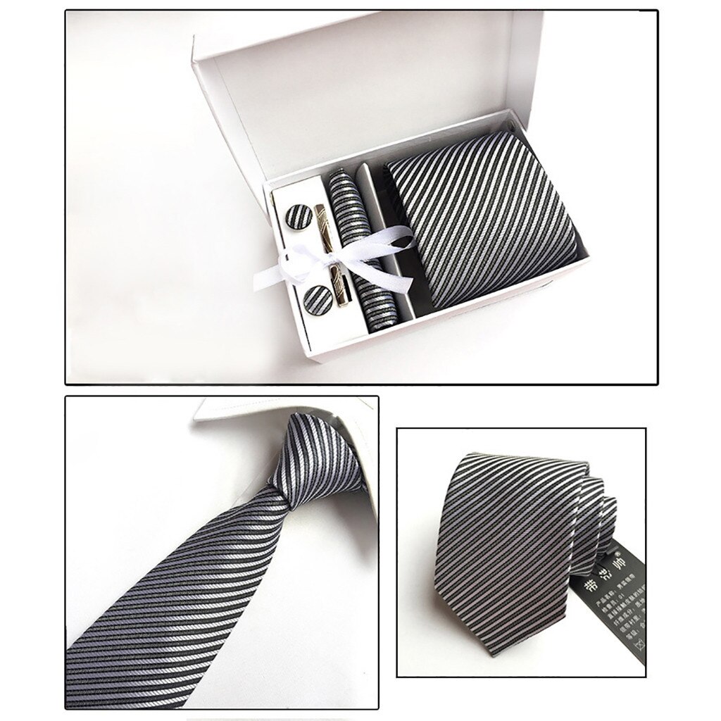 9 farver mænds boks slipsdragt forretningskjole bryllupsstil slips