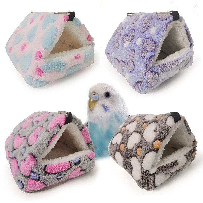 Cama de cobaya de lana suave para mascotas, nido de invierno para mascotas pequeñas, juguete para mascotas, jaula de hámster, casa, nido colgante productos de alfombrilla para perros
