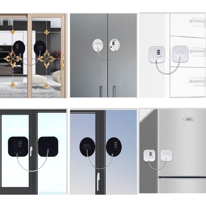 Baby Safety Lock Kids Children Window Draw Door Lockers Safe Security Coded Lock Safe Cabinet Code Combination Locks
