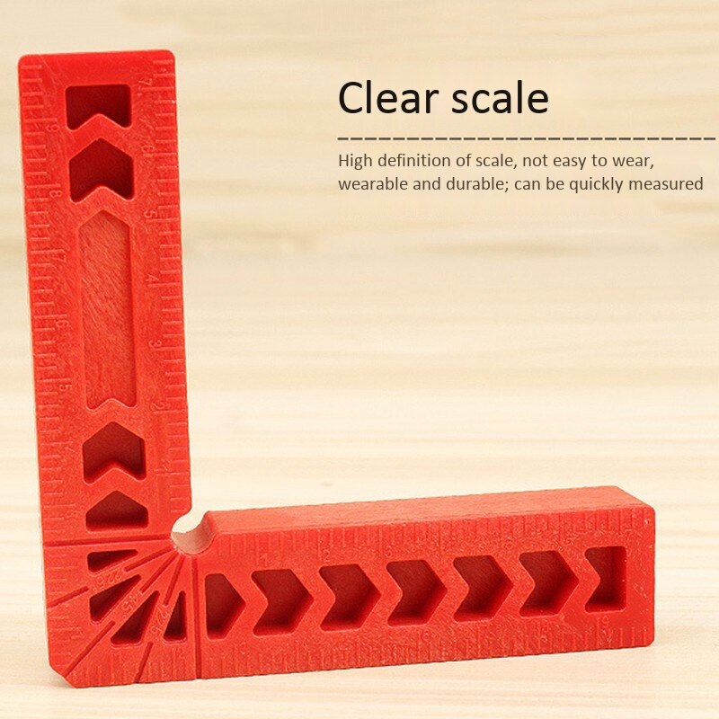 4Pcs 4 Inch 90 Degrees Right Angle Clamps Corner Clamp Ruler Clamping Square Woodworking Fixer Hand Tool L Shape Fixi