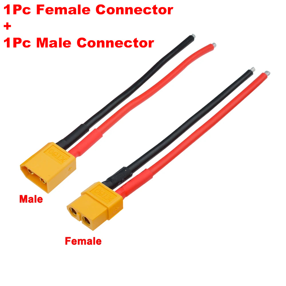 XT60 XT-60 Mannelijke Vrouwelijke Bullet Connectors Stekkers Met Silicon 14 AWG Draad Voor RC Lipo Batterij Quadcopter Multicopter: Sky Blue