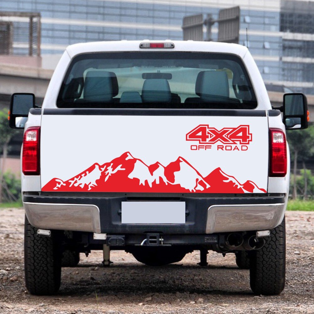 PVC Car Sticker Tree Decal Mountain Scene Forest Vinyl Graphic For Ford Toyota Hilux Car Stickers