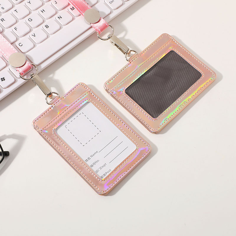 Porta biglietti da visita di moda porta biglietti da visita da lavoro in PU da donna