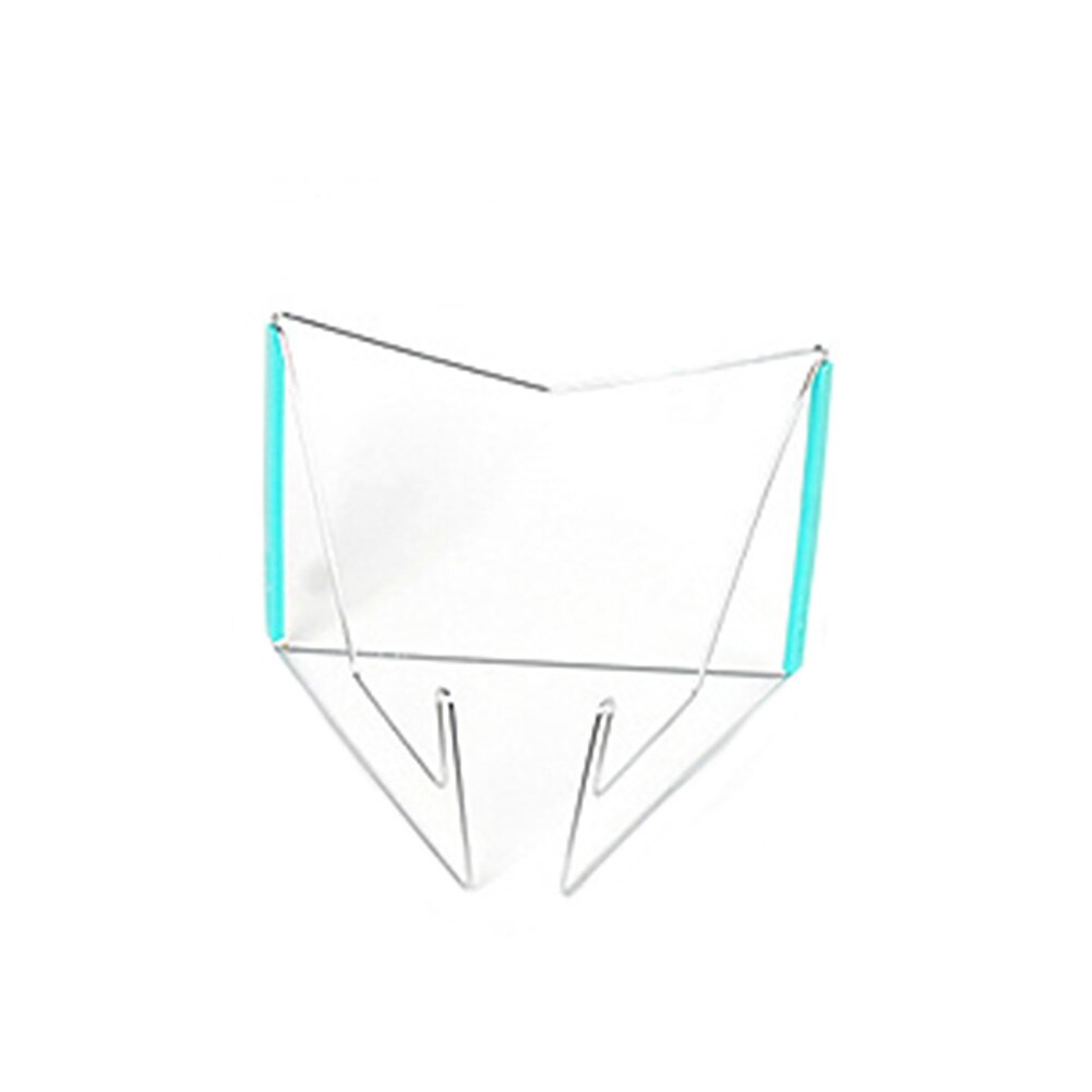 Notebook Reading Holder Foldable Adjustable Angle Stainless Steel Document Base Portable Storage Multifunction Book Stand: Blue