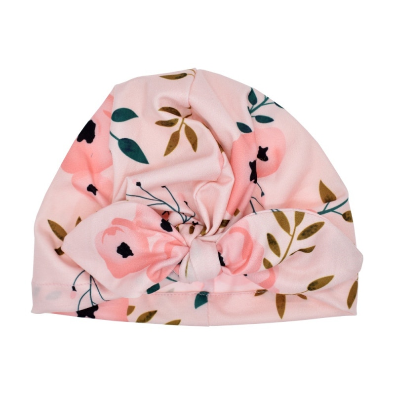 Schattige Baby Meisje Indian Geknoopt Cap Gedrukt Konijn Oor Hoed 6 Kleuren Multifunctionele Baby Haar Accessoires lente Herfst