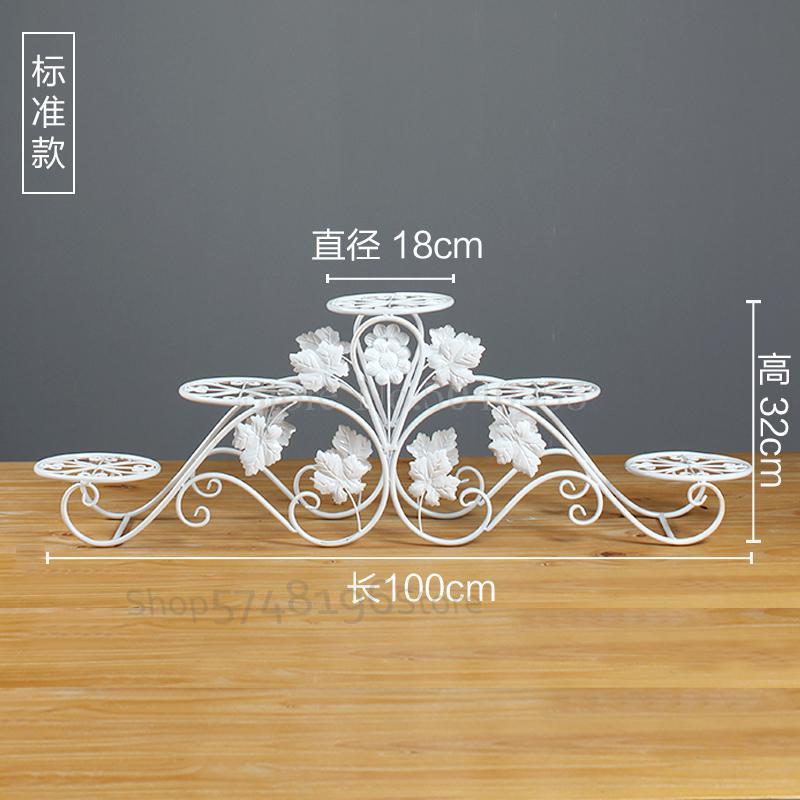 Balcony indoor Nordic flower shelf wrought iron balcony multi-storey floor-mounted simple living room floor pot rack: VIP 1