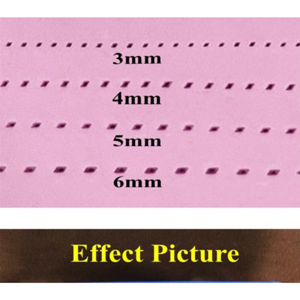 3/4mm Hole Chisel Diamond Stainless Steel Stitching Prong Leather Craft Durable Multi Teeth Punch Tools Pricking Supplies Sewing