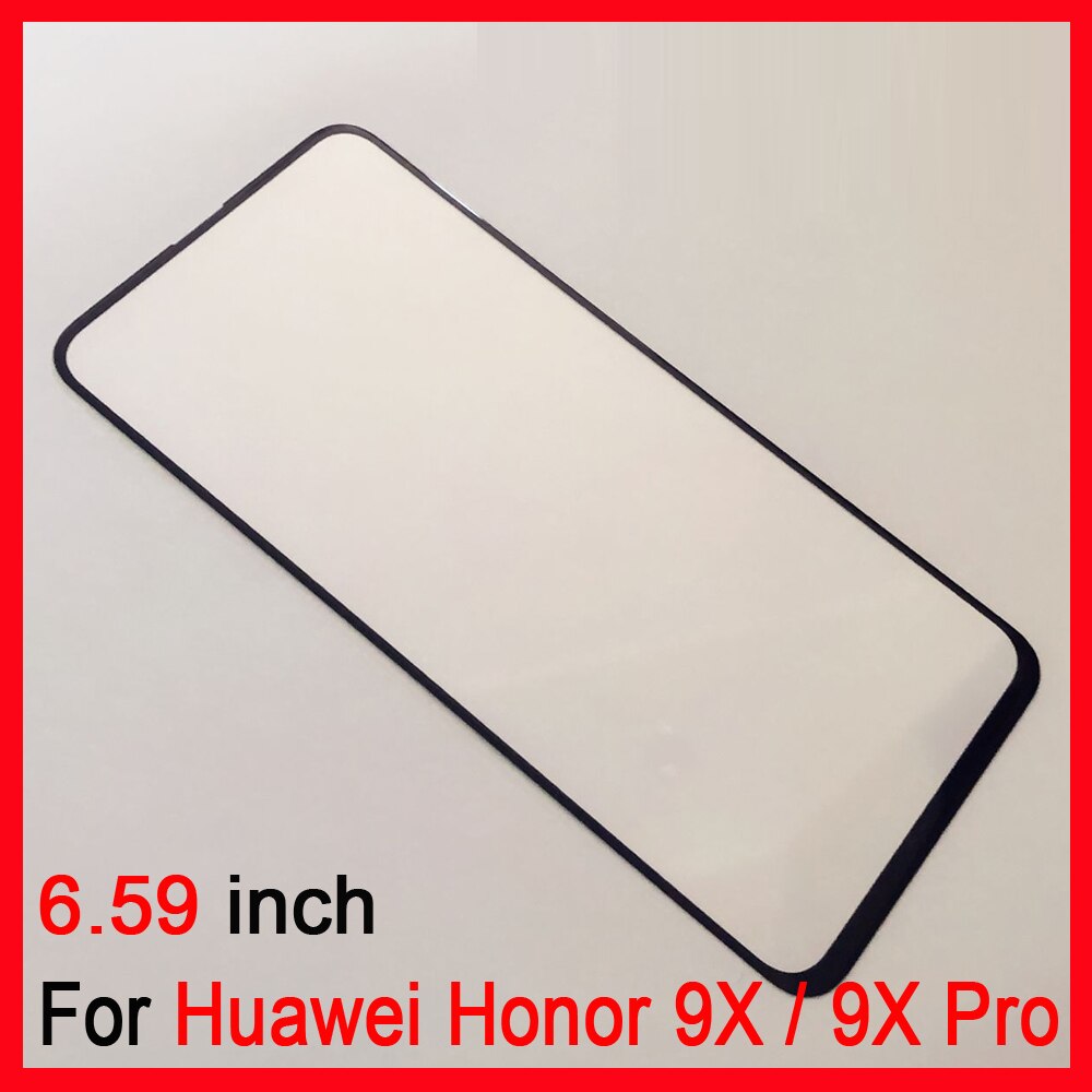 6.59" 100% Original For Huawei Honor 9X Touch Screen For Honor 9X Pro Front Outer Glass Lens Touch Screen NO LCD Digitizer