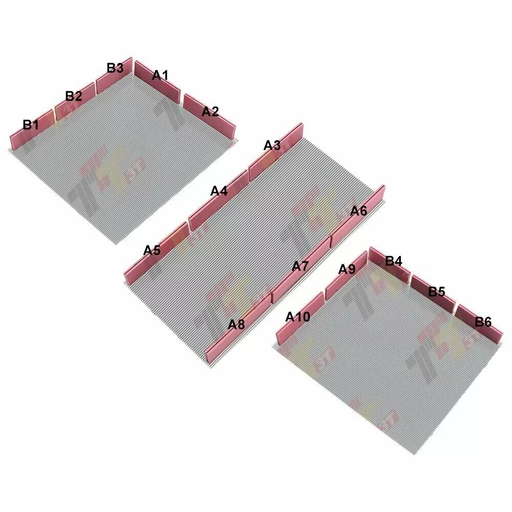 For 84-89 Corvette C4 Cluster Elastomeric Zebra Connector Rubber Strip