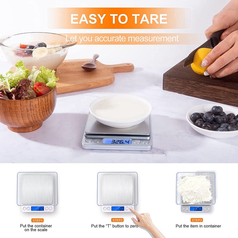 Small Digital Food Scale Ounce/OZ and Gram Scale Kitchen Scale High Precision for Making, Jewelry