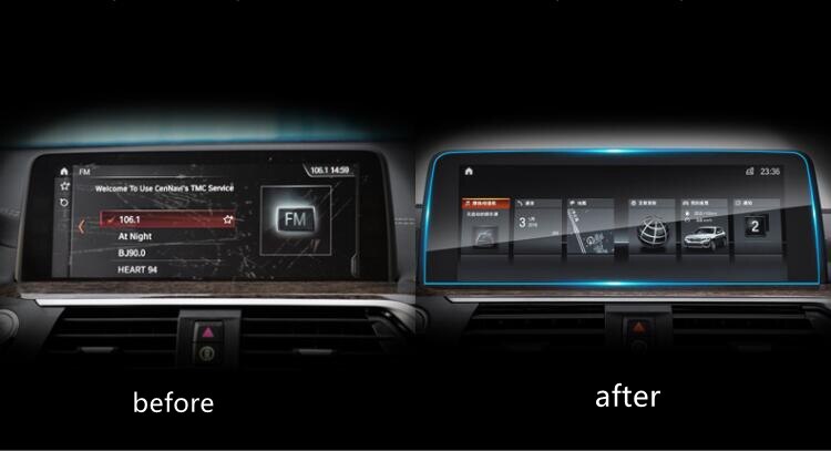 10,25 pulgadas vidrio templado de coche navegación película protectora de pantalla etiqueta GPS protector LCD para BMW X3 G01 de , Interior