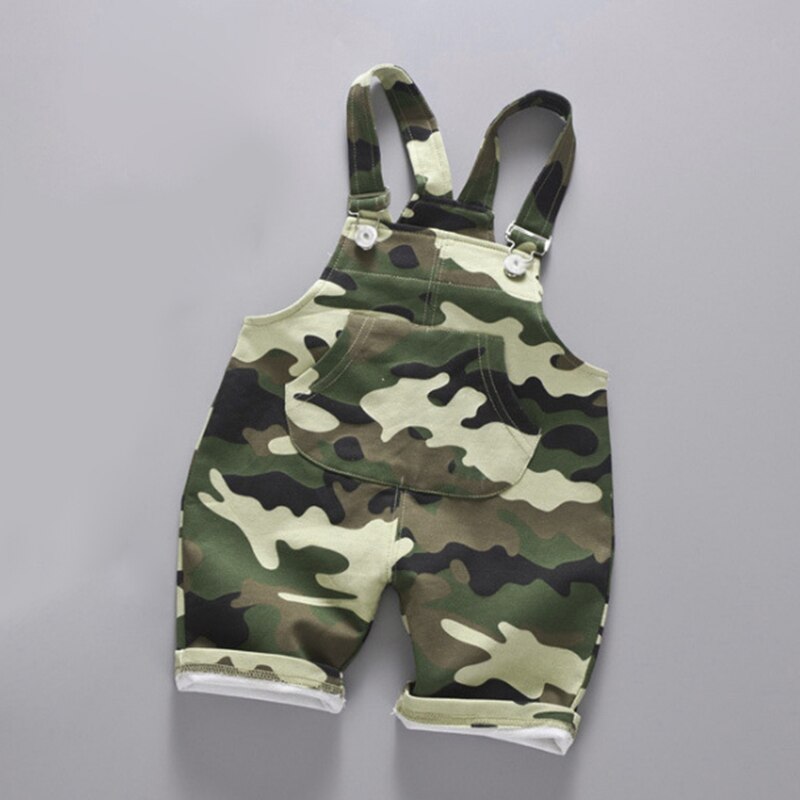 Zomer Jumpsuits Kinderen Korte Jongen Kleding Camouflage Overalls Kid Kleding Peuter Kleding Kinderen Kleding: 4T