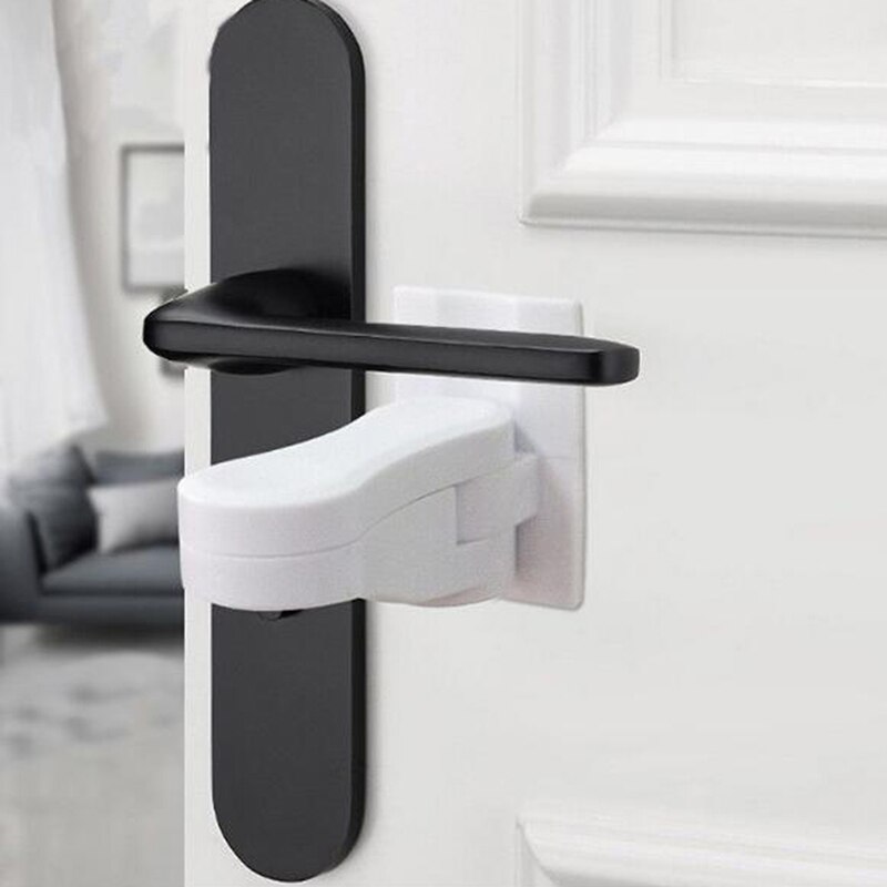 Plastic Kinderen Veilig Security Window Deur Sash Lock Veiligheid Deurkruk Sweep Klink Hardware Sloten