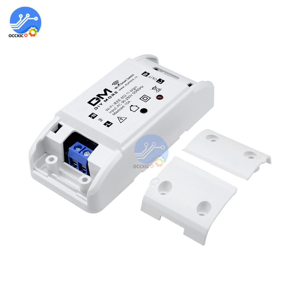 Sonoff DM AC 90V-250V Control remoto inteligente Wifi Interruptor Diy temporizador Interruptor inalámbrico WiFi inteligente enchufe inteligente para Google Home