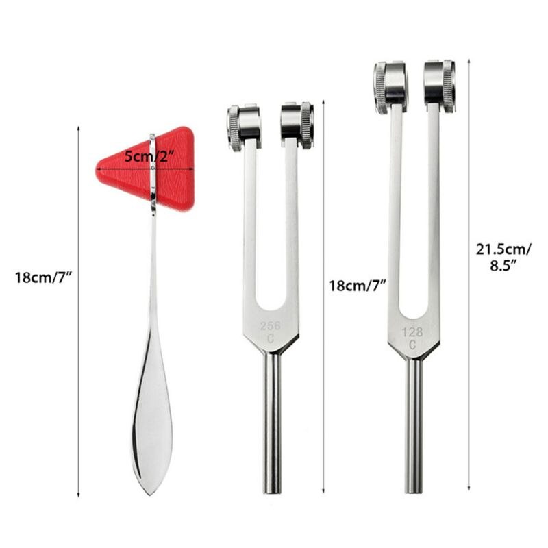 128Hz 256Hz Neurological Tuning Fork Set With Tria... – Vicedeal