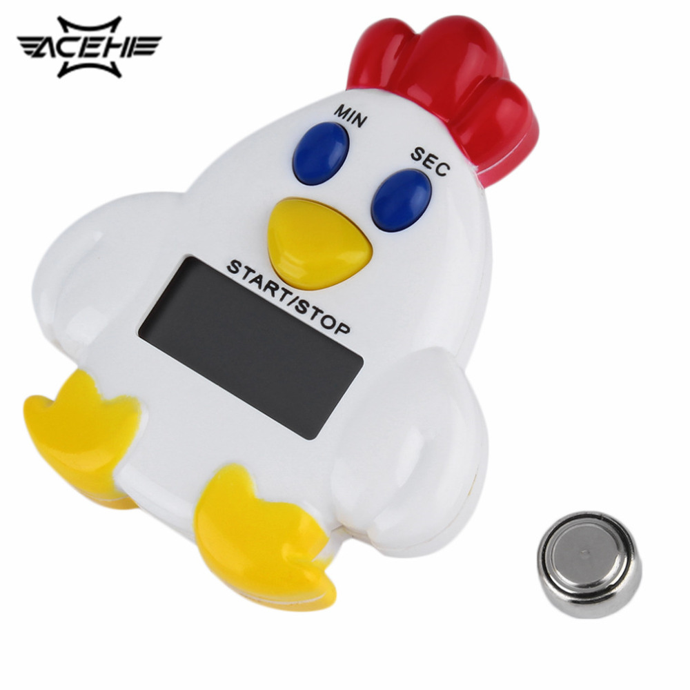 Mini Family Reminder Cartoon Adorable Chicken Kitchen Timer 99 Minute 59 Seconds Cooking Mechanical Alarm Bell