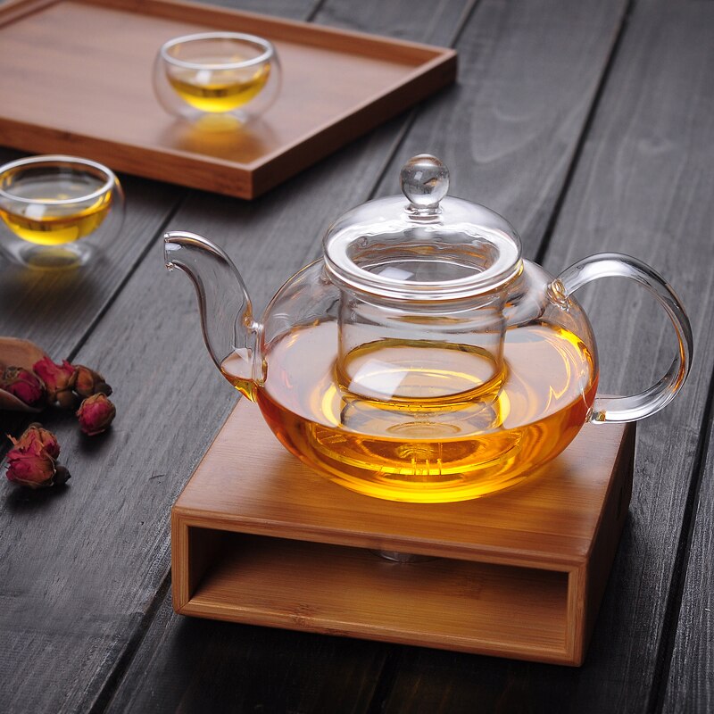 Bambu te värme spis bas kung fu te set te infusers varm hylla ljushållare eterisk olja arom lampa ljusfot