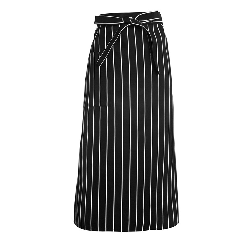 Kitchen Aprons Half-length Long Waist Apron Catering Chefs Waiters Uniform U7ED: 5