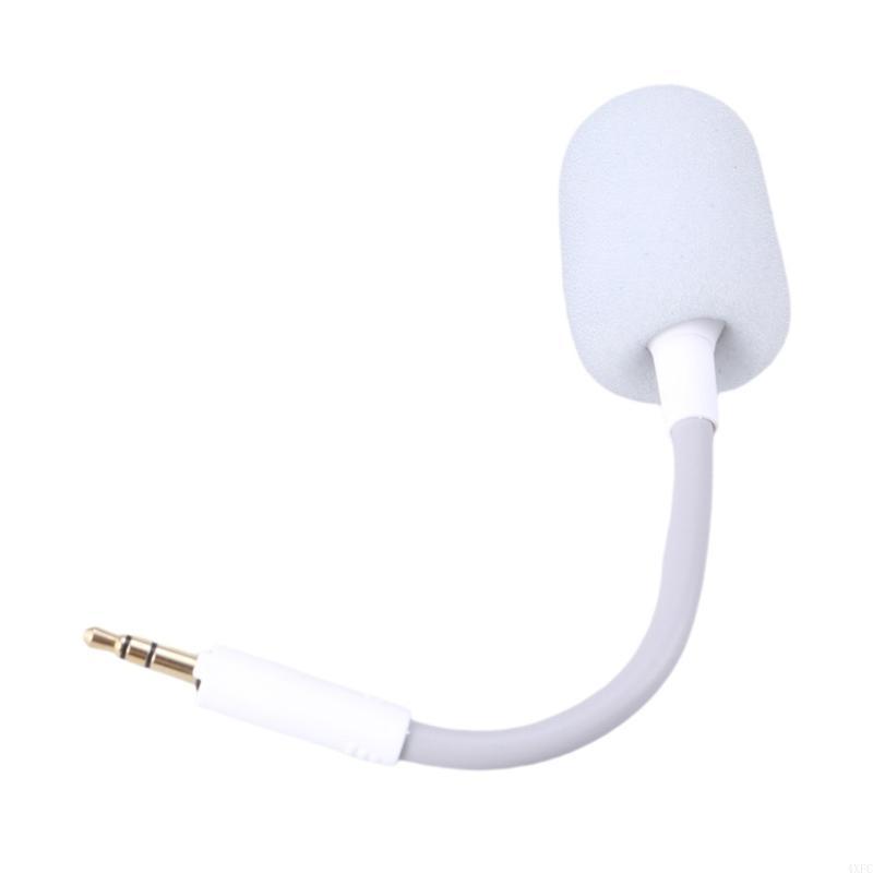 Detachable 3.5mm Gaming Microphone Boom For Razer Barracuda X Headset Mic Enhances Gamings And Communication Experience: WHITE