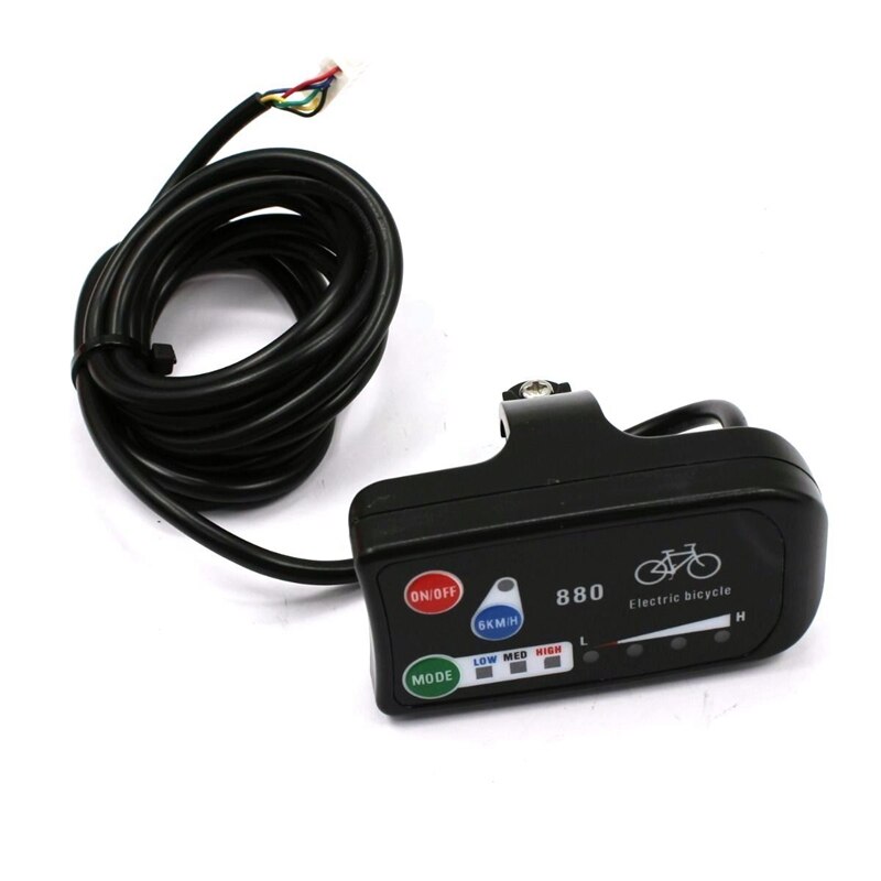 Led Display 24V 36V 48V Elektrische Fiets Kt Led Led 880 E-Bike Controle Panel Display elektrische Fiets Onderdelen Voor Controller: Default Title