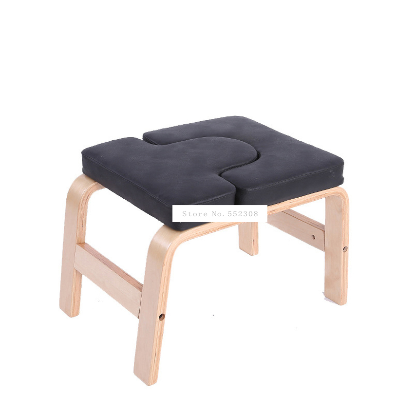 Banco de mano invertido de madera para Yoga, soporte auxiliar de entrenamiento, silla para el hogar, Mini banco de Fitness