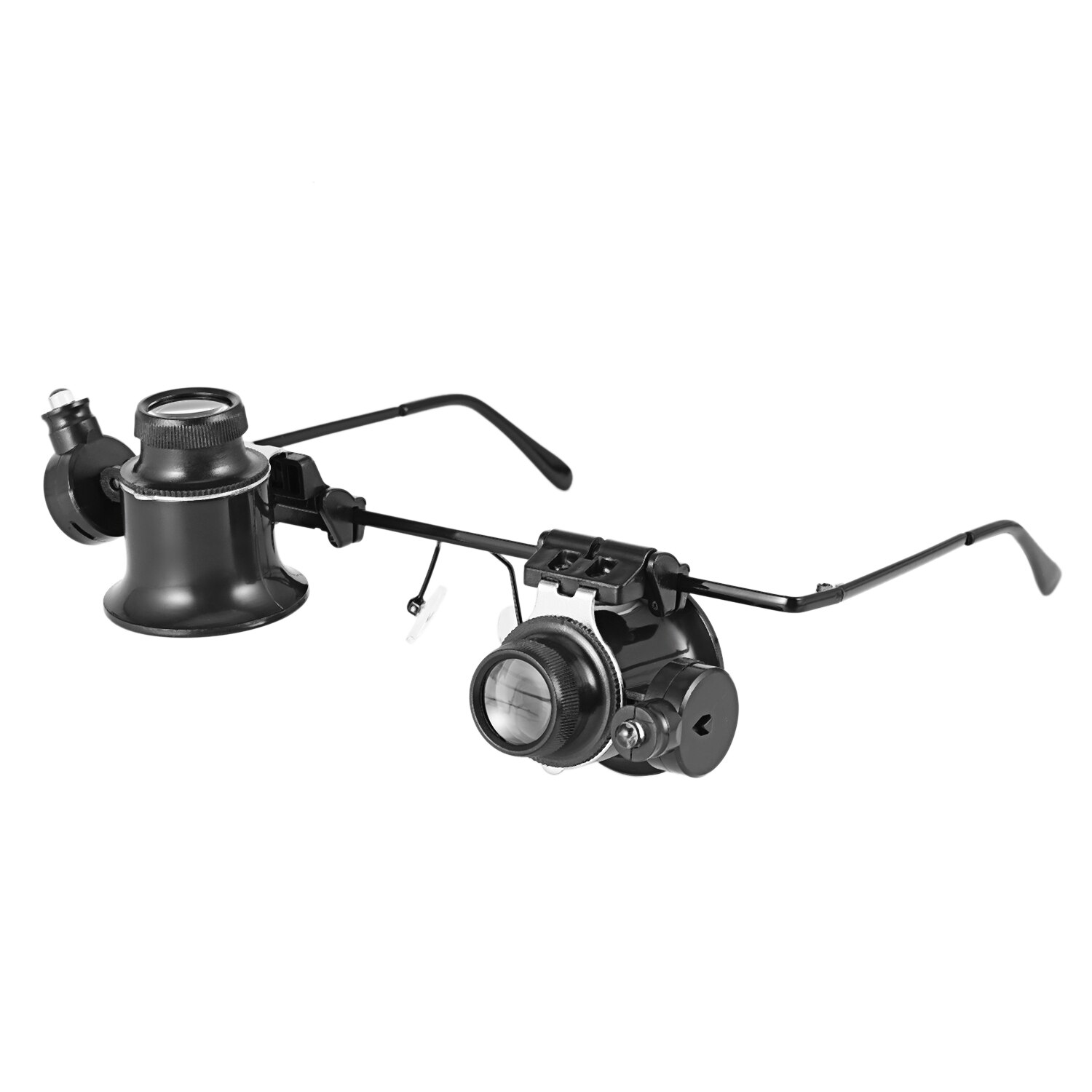 ACEHE-lupa Binocular de doble ojo, herramienta de reparación de relojes, lupa con dos luces LED ajustables, 20X