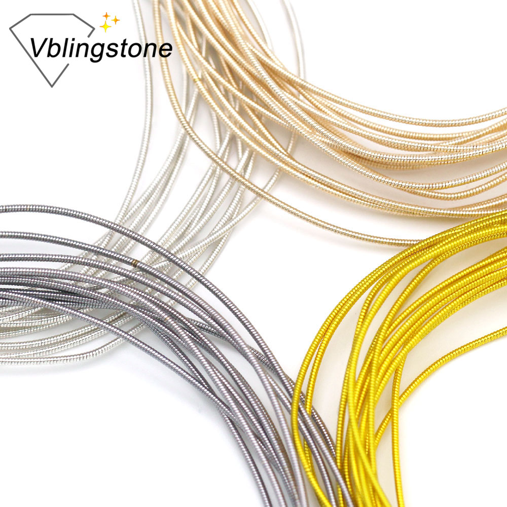 10g French Bullion Hard Wire 1MM Embroidery Thread Gimp Sewing Gold Work Copper Wire Handmade Jewelry Making Канитель жесткая
