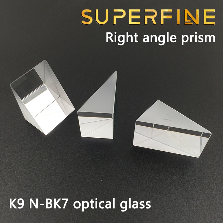 Superfine 50x50x50mm K9 Optical Glass Right Angle Prism