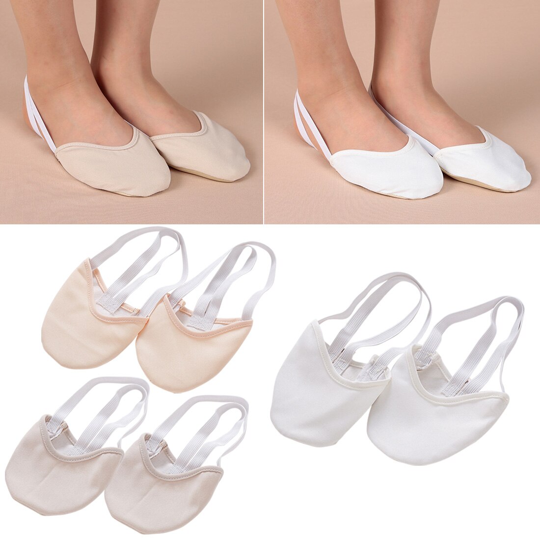 Profi halbe länge rhythmische gymnastik schuhe Roupa Ginástica Art erwachsene Gymnastik schwein haut sohle Schuhe Beige tanzen tanzen